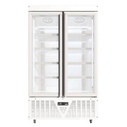 Two Upright Glass Door Freezer