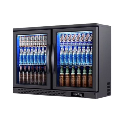 100L Glass door refrigerator for home