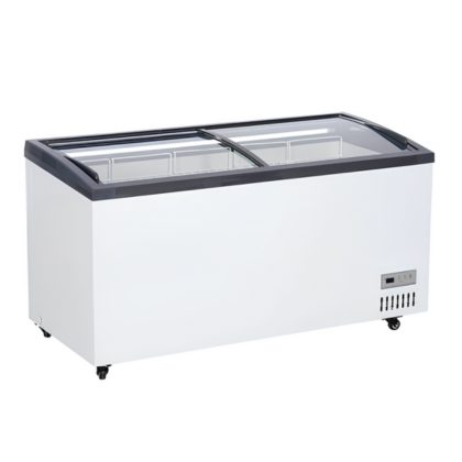 AHC-238L Curved Glass Top Freezer