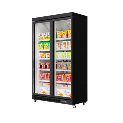 HE-930D Two Door Glass Freezer