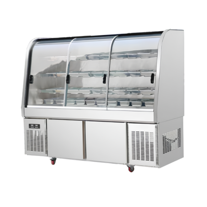 Stainless steel multi-purpose display cabinet