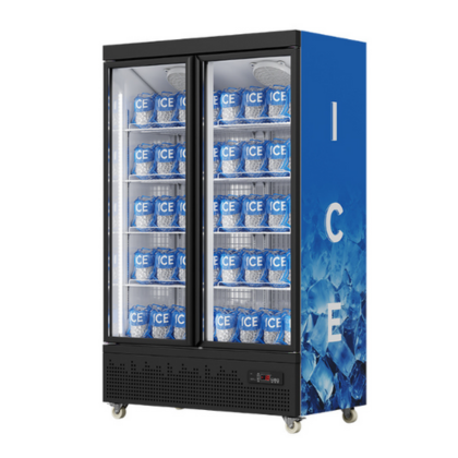 HE-930D2 Two Door Glass Freezer