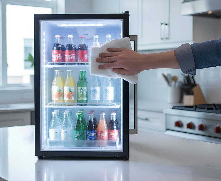 Clear & Bright Display Refrigerator Countertop