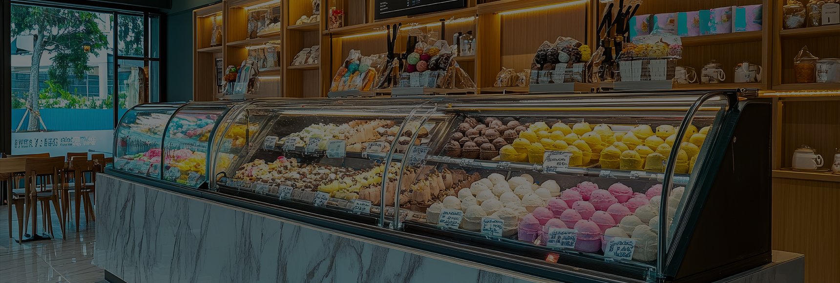 Commercial Display Freezer Countertop