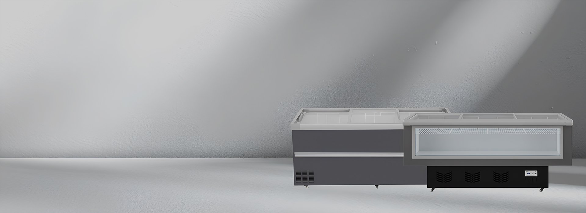 Flat Glass Top Freezer