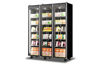 HXY-1200T Three Door Glass Freezer