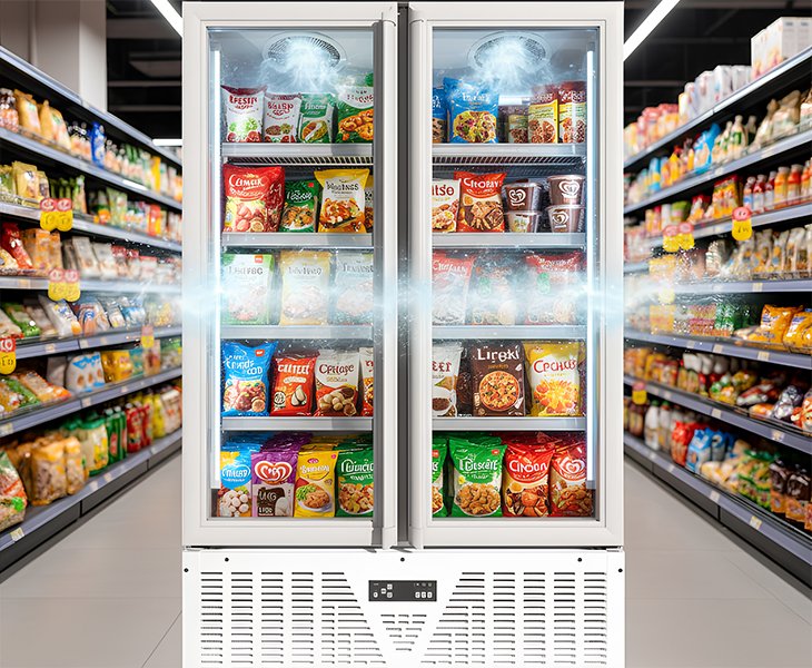 High-Performance Glass Door Freezer