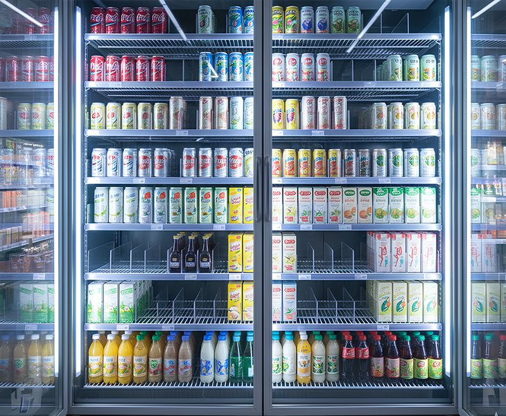 Large Capacity Glass Door Refrigerator Commercial