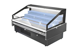 Steps Open Air Merchandiser Cooler