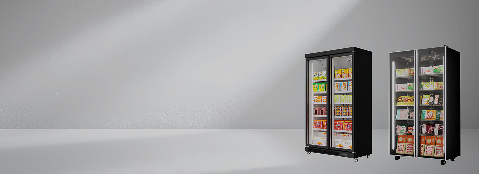 Two Door Glass Freezer