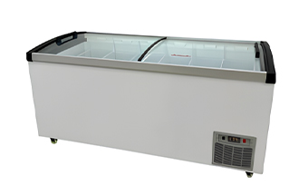 Two-Door Curved Glass Top Freezer