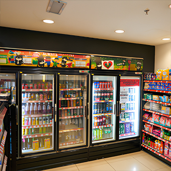 Upright Convenience Store Refrigerator
