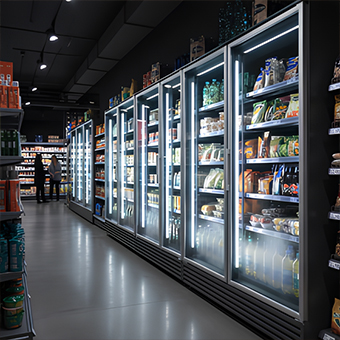 Upright Display Refrigerator