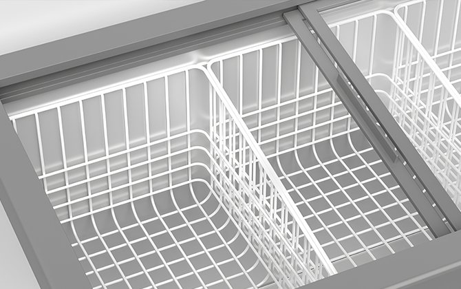 island freezer wire shelf baskets