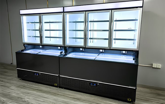 led light combi freezer