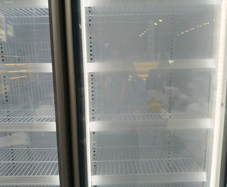 convenience store freezer tempered glass door