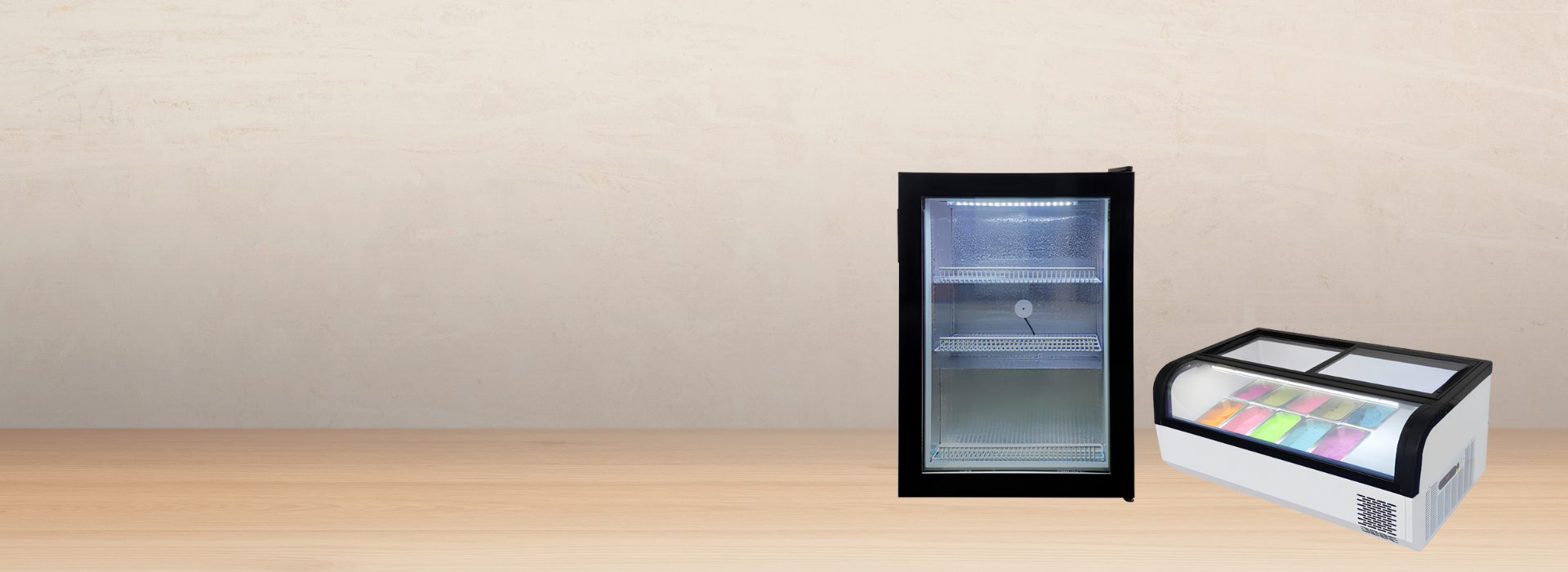 display freezer countertop