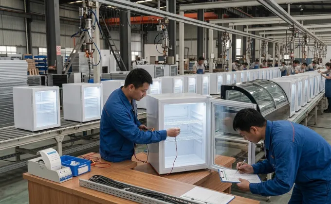 Rigorous pre-shipment quality control and refrigeration performance testing for each countertop freezer unit.