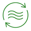 Air cooling refrigeration system icon for island chiller