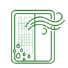 Anti-condensation heated glass icon for clear display in humid environments.