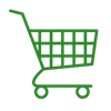 Open display design icon for fresh food display chiller